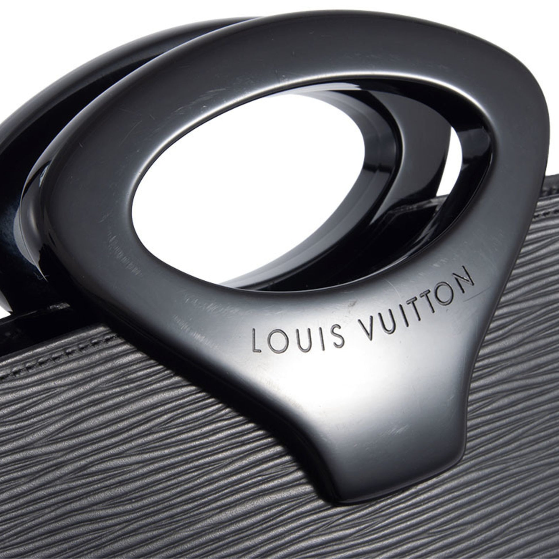 Louis Vuitton Ombre, Black, Leather, handbag