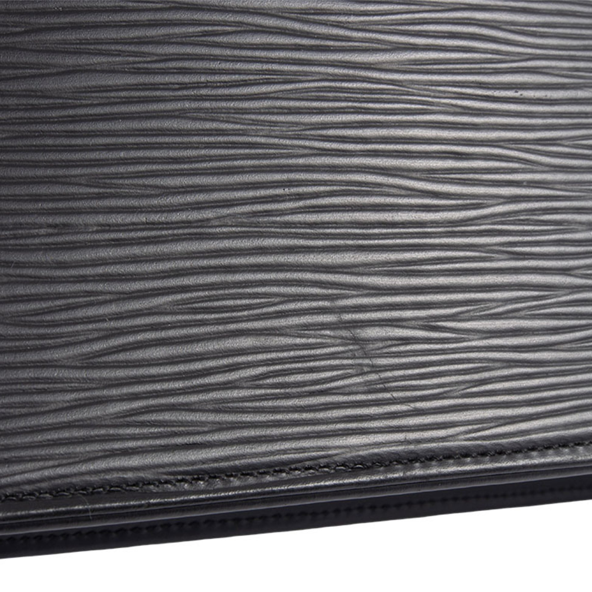 Louis Vuitton Ombre, Black, Leather, handbag