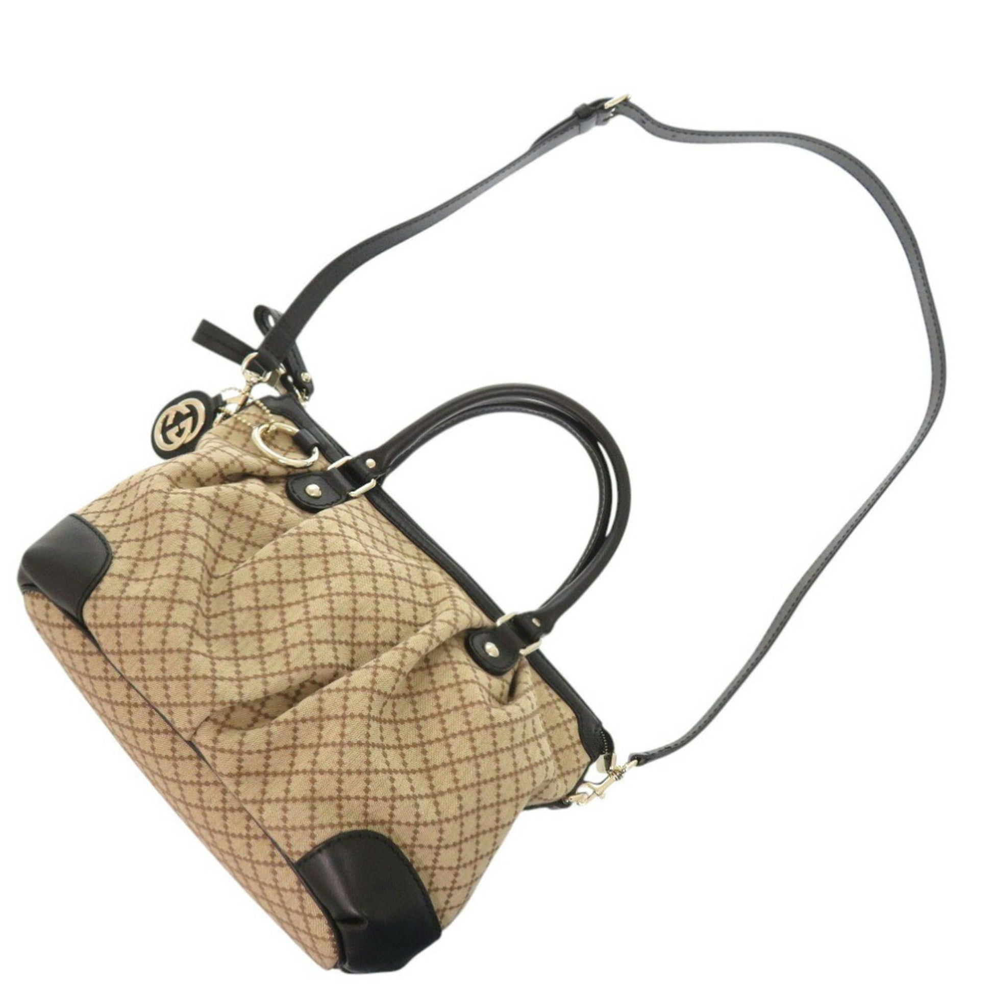 Gucci Sukey, Beige, Canvas, handbag