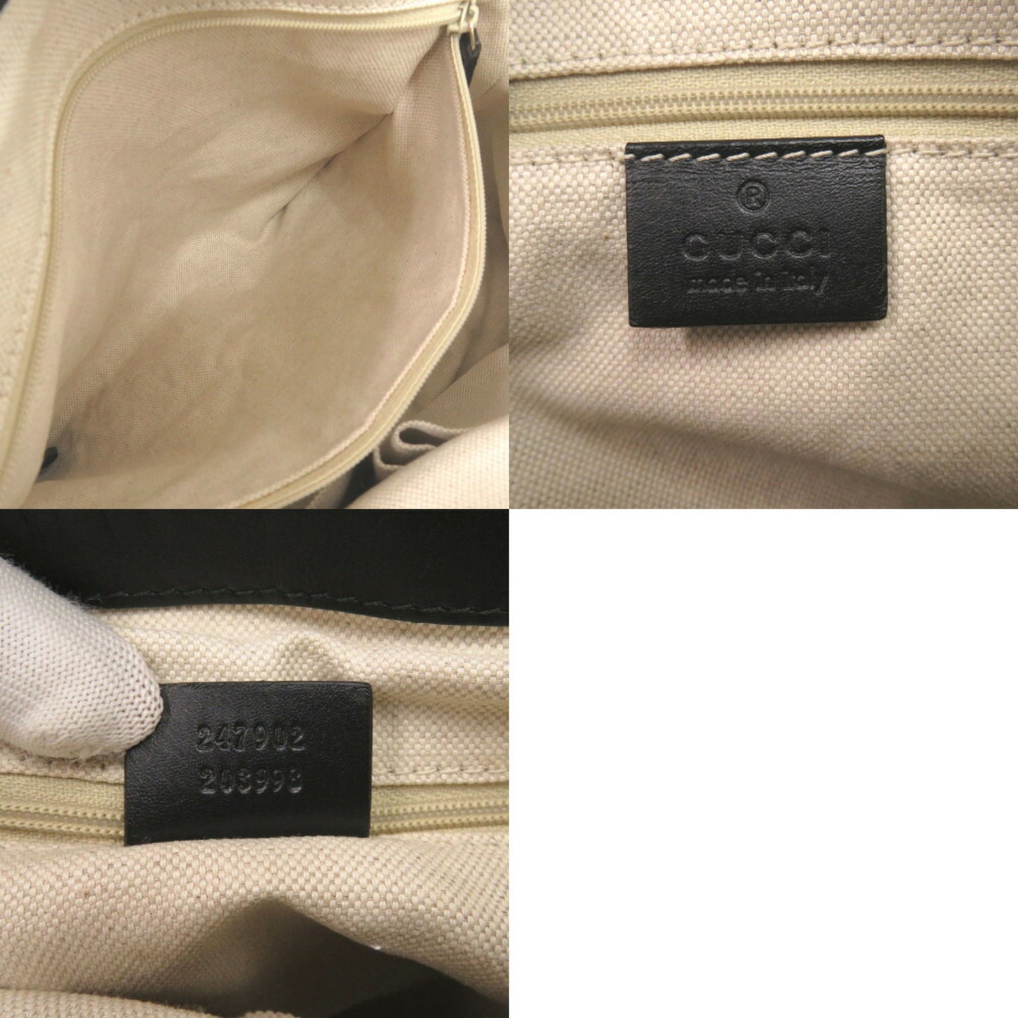 Gucci Sukey, Beige, Canvas, handbag