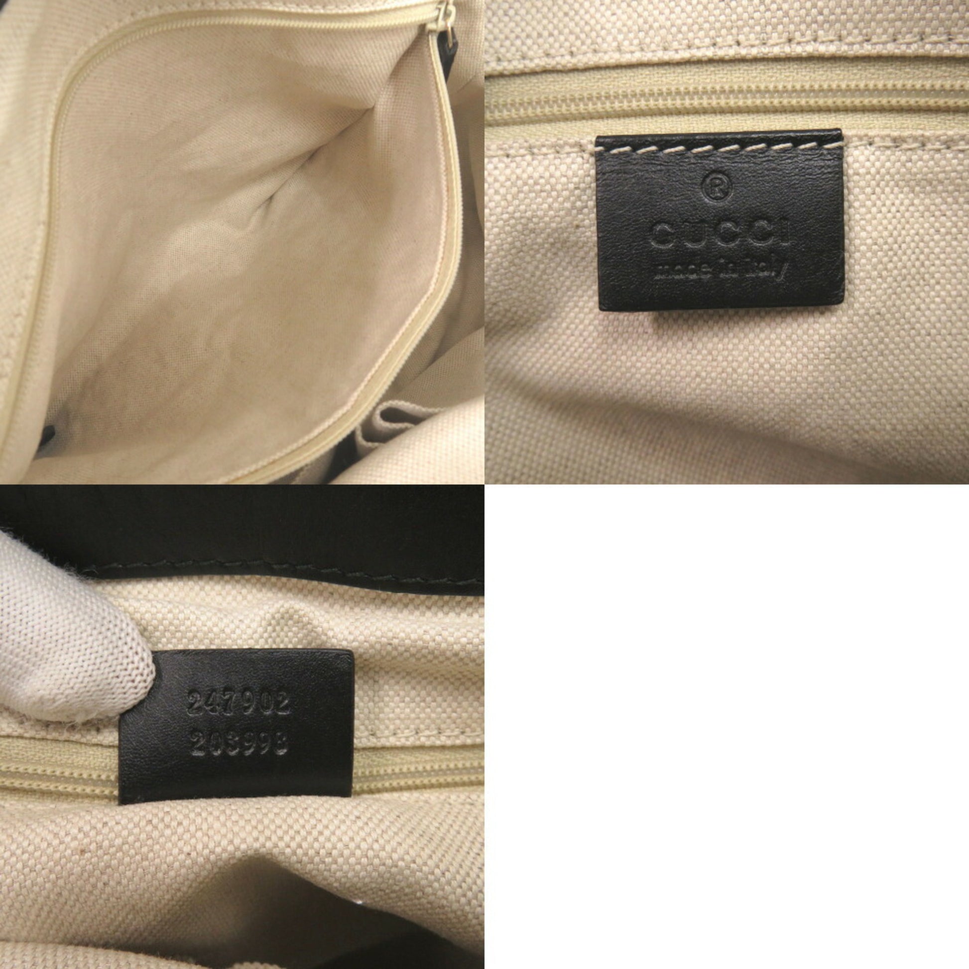 Gucci Sukey, Beige, Canvas, handbag