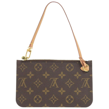 Louis Vuitton POCHETTE NEVERFULL, Brown, Canvas, clutch