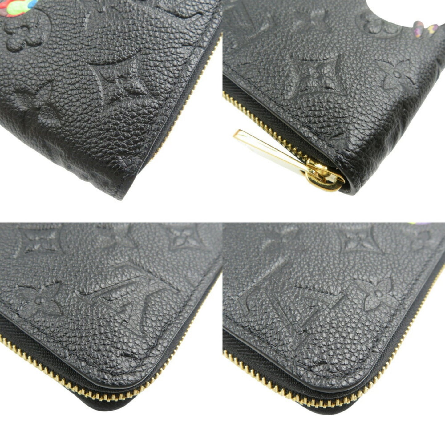 Louis Vuitton Zippy wallet, Black, Leather, wallet