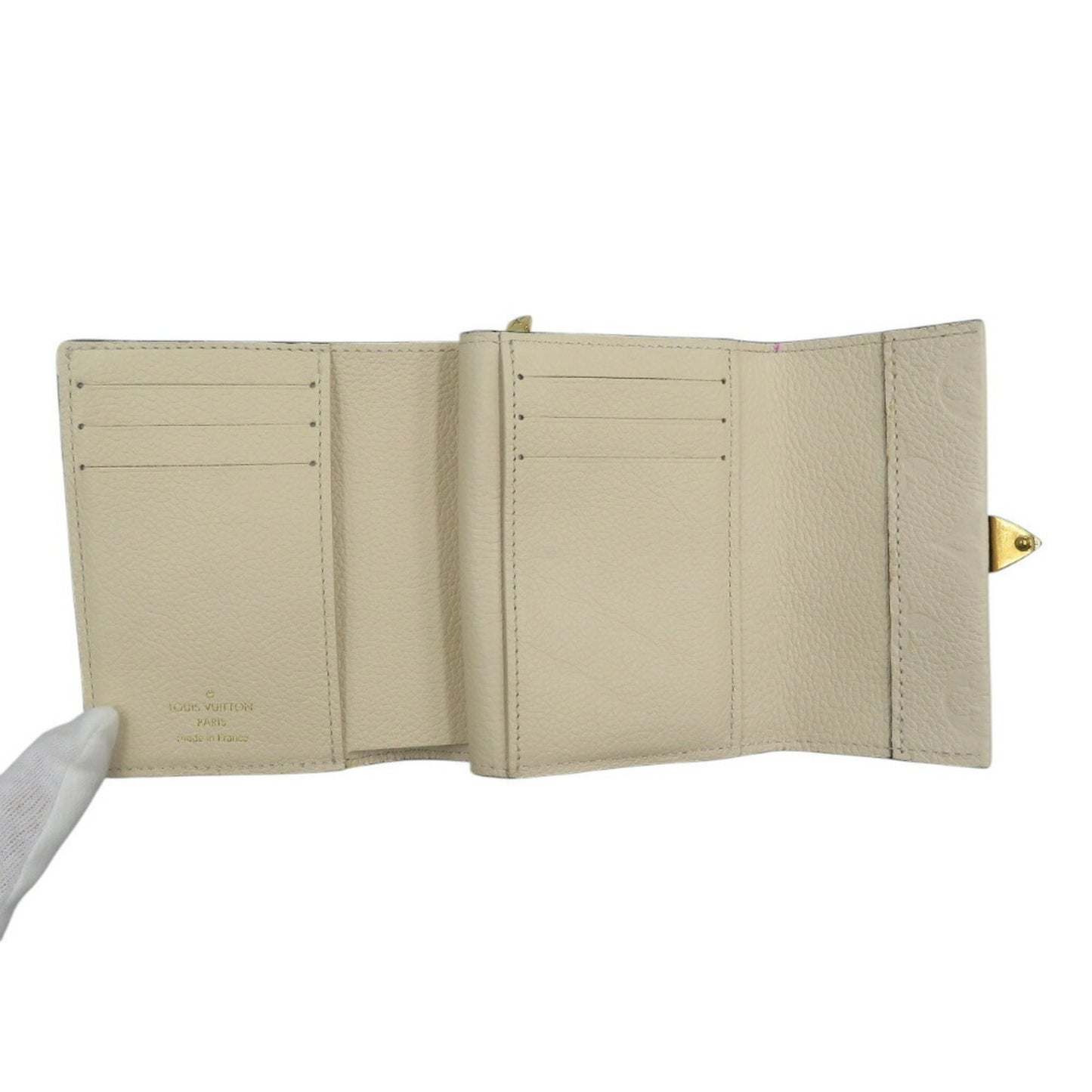 Louis Vuitton Metis, White, Leather, wallet
