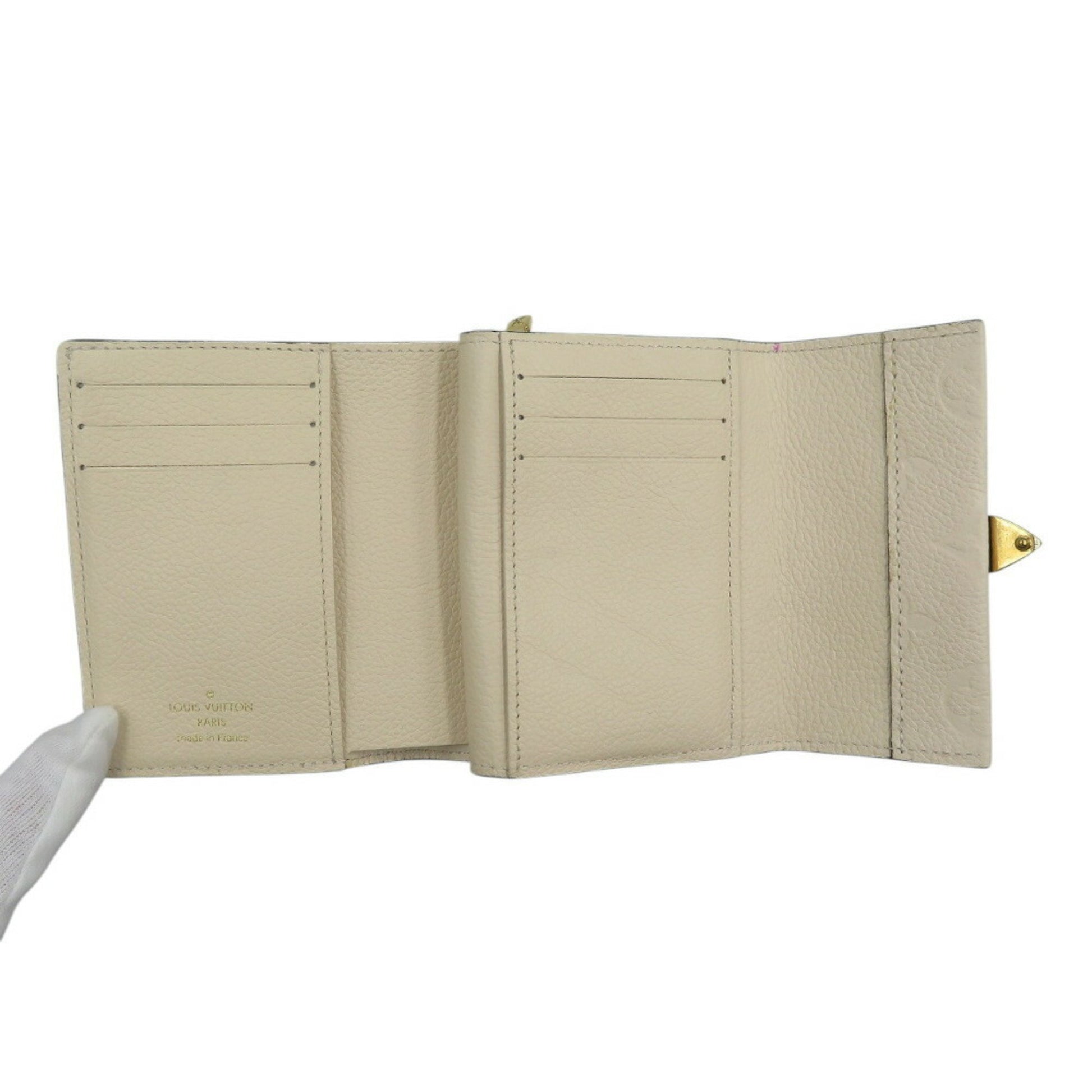Louis Vuitton Metis, White, Leather, wallet