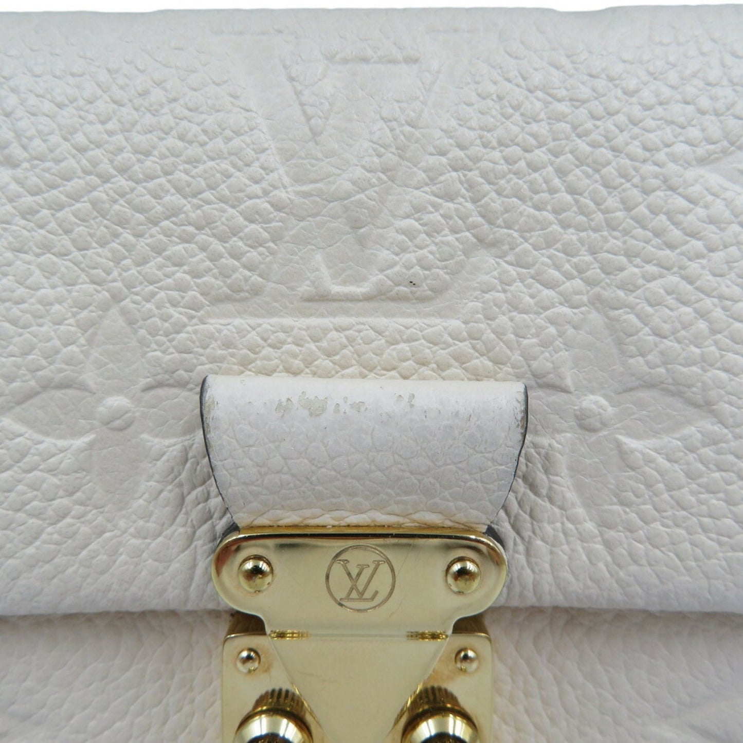 Louis Vuitton Metis, White, Leather, wallet