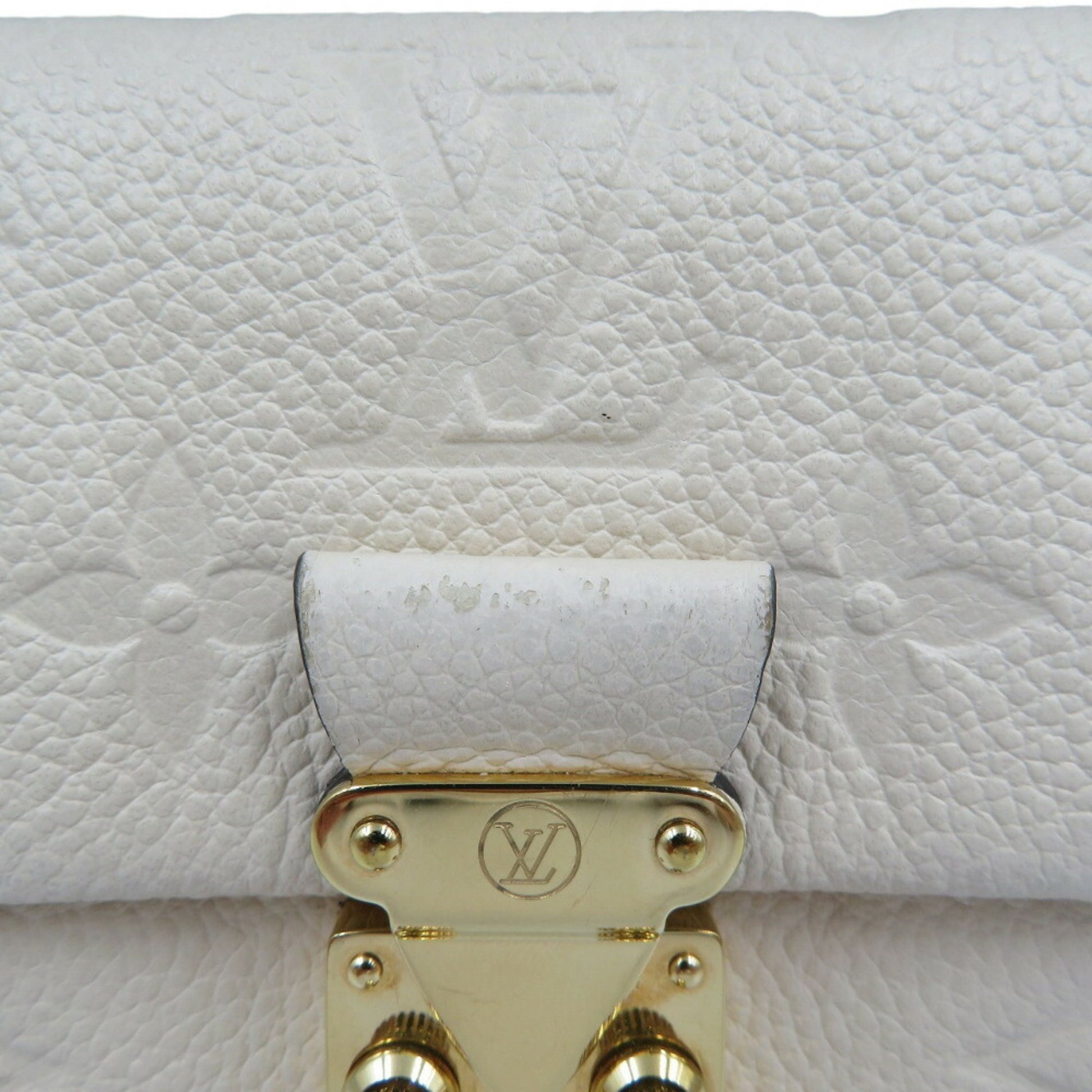 Louis Vuitton Metis, White, Leather, wallet