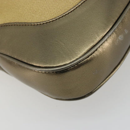 Gucci Web Jackie O Hobo Canvas, Gold, Canvas, Shoulder Bag