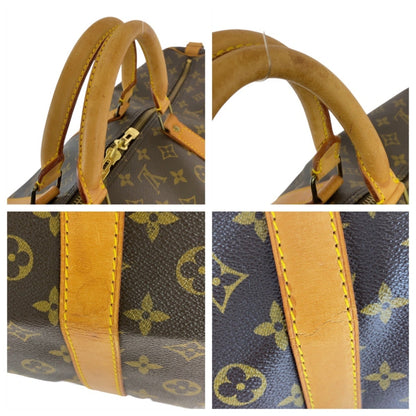 Louis Vuitton Keepall Bandoulière 60, Brown, Canvas, travel