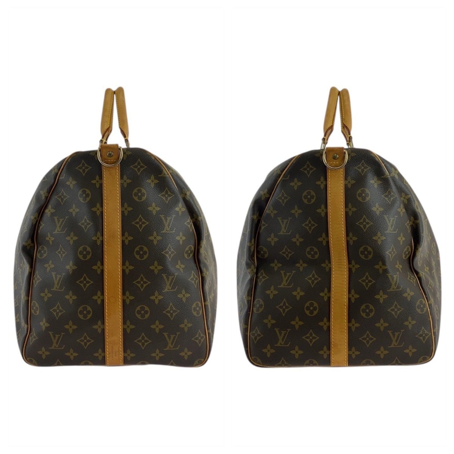 Louis Vuitton Keepall Bandoulière 60, Brown, Canvas, travel