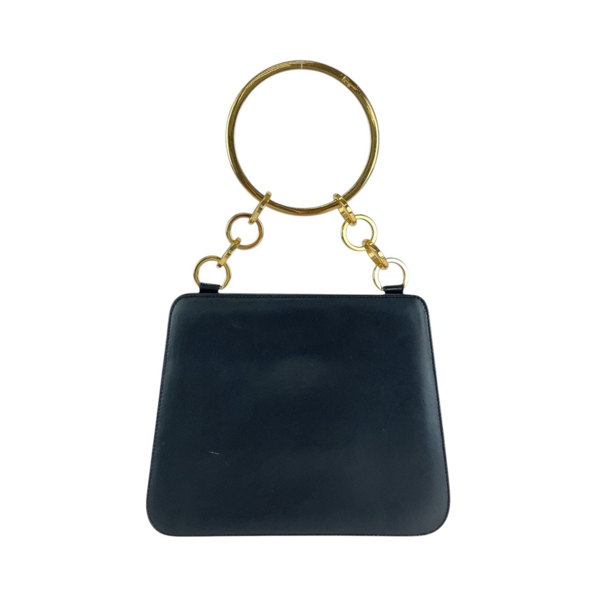 Salvatore Ferragamo, Black, Leather, handbag