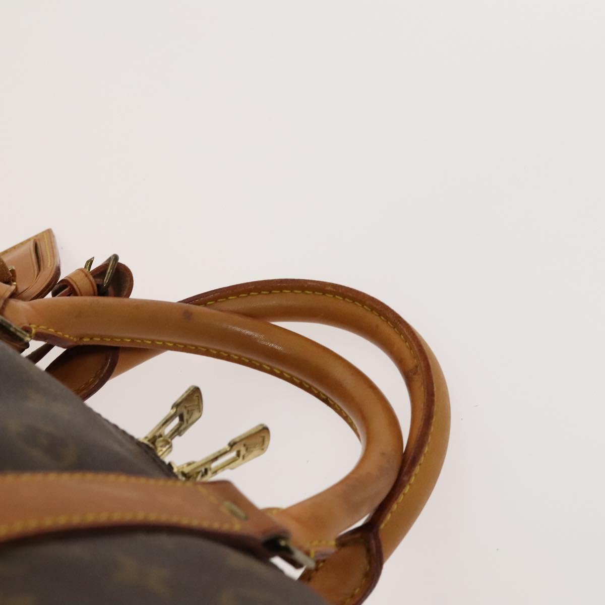 Louis Vuitton Keepall Bandouliere Bag Monogram Canvas, BROWN, LEATHER, Travel bag