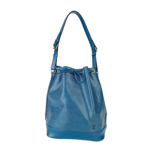 Louis Vuitton Noe, Blue, Leather, shoulder