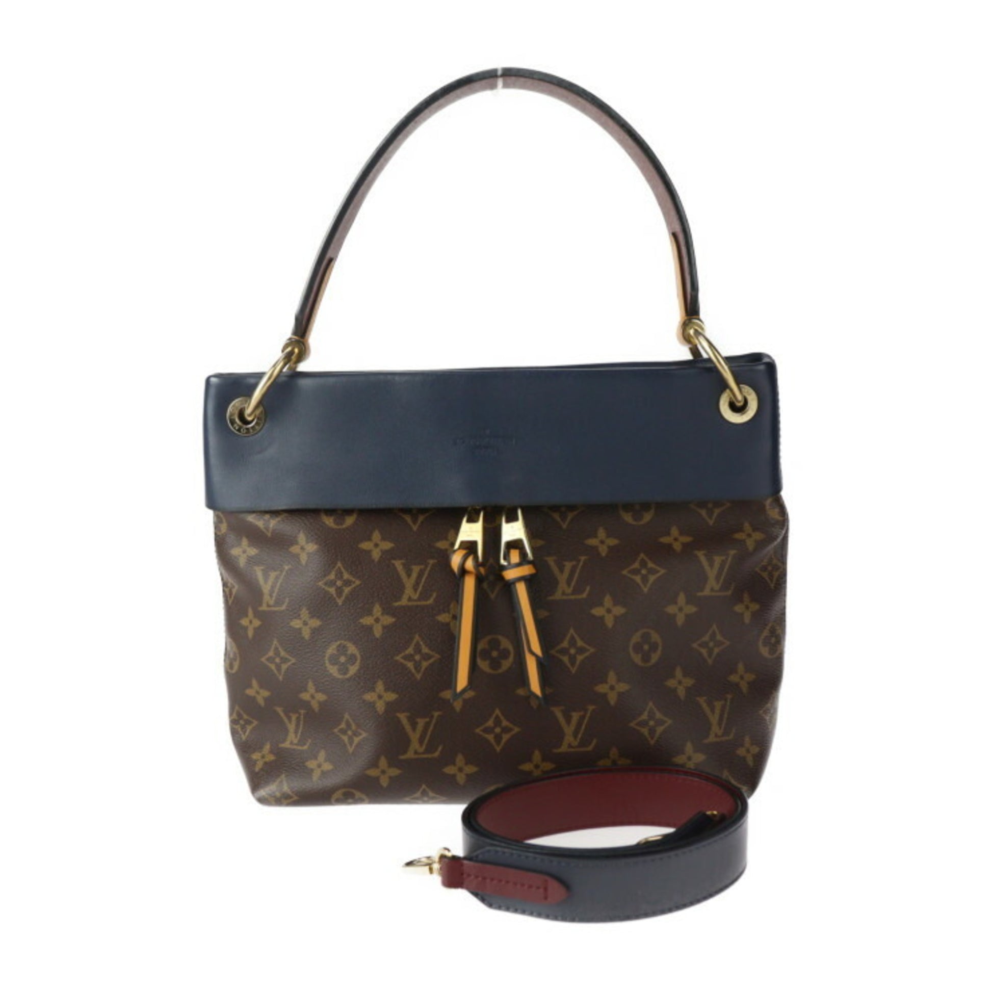 Louis Vuitton Tuileries, Brown, Canvas, handbag