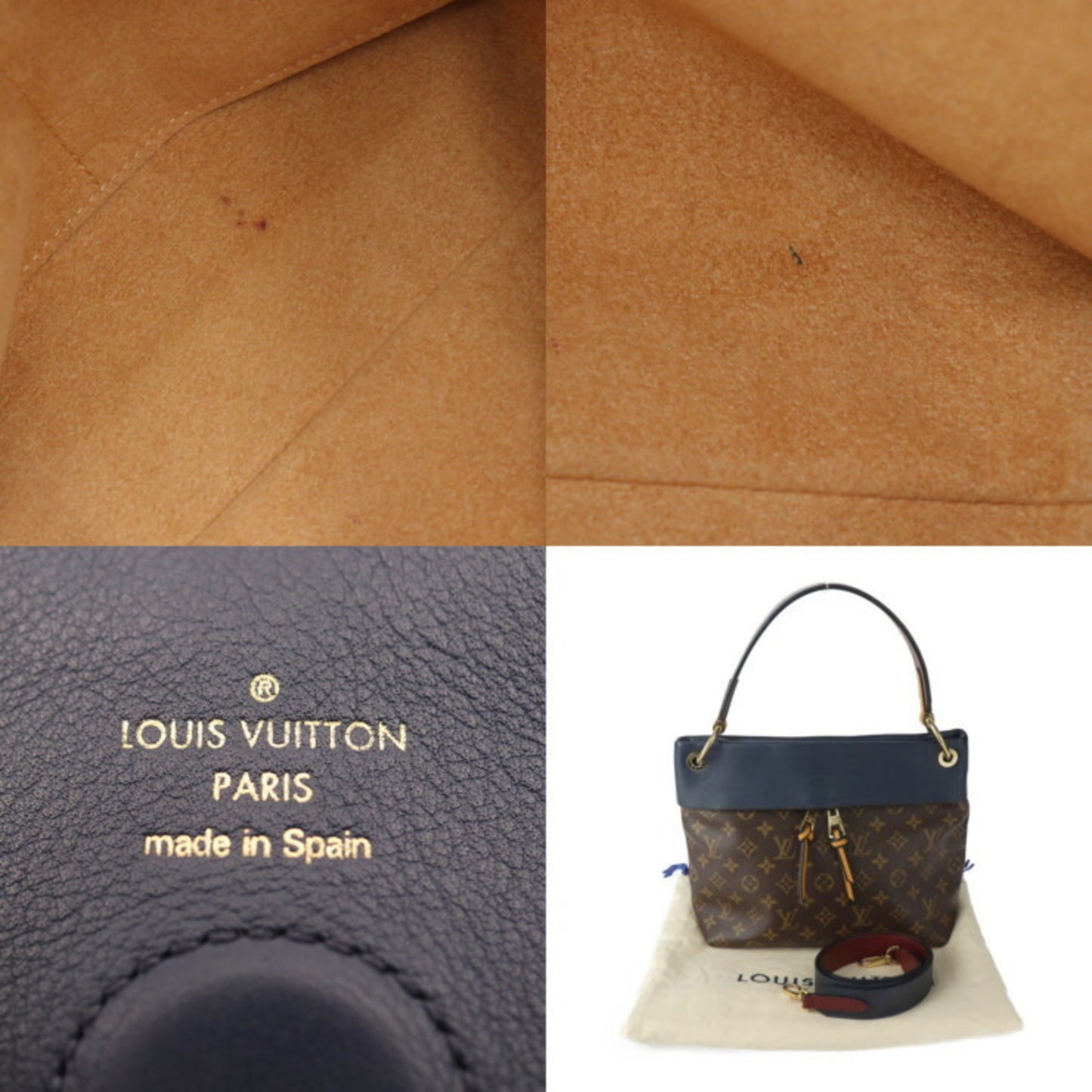 Louis Vuitton Tuileries, Brown, Canvas, handbag