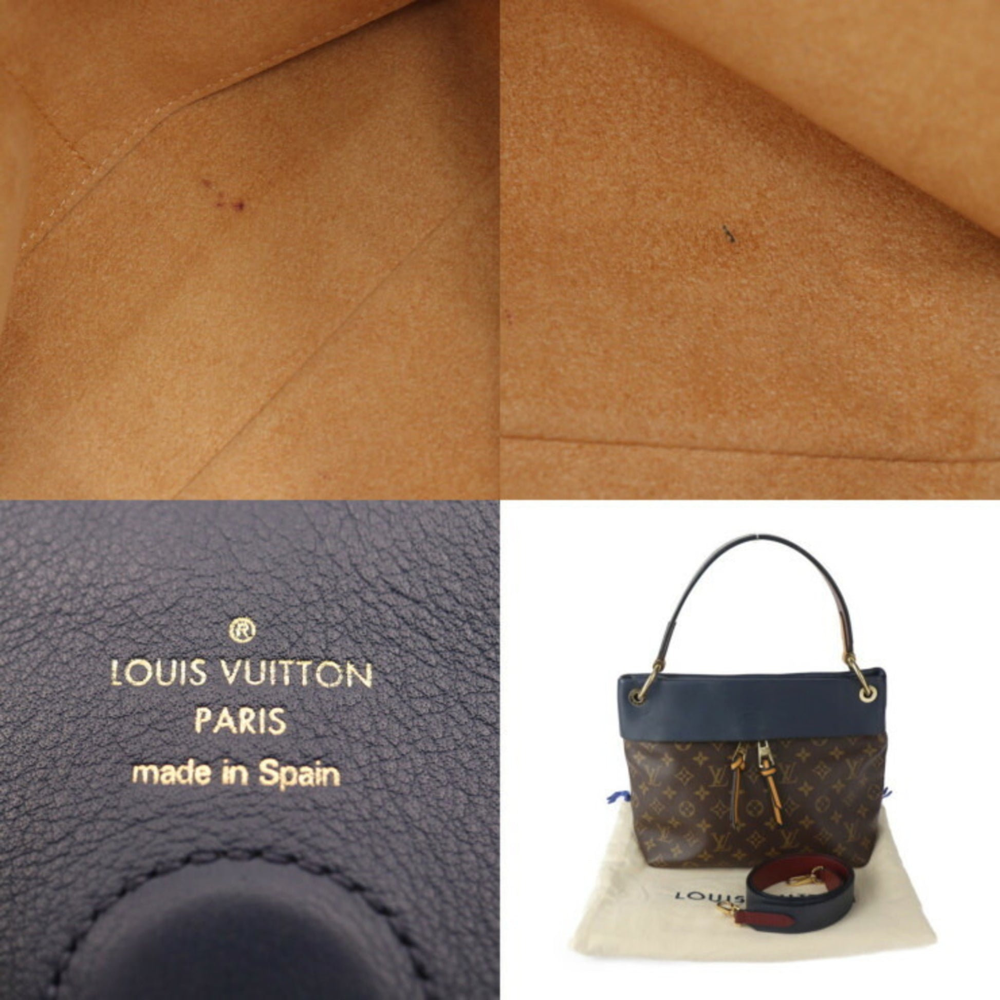 Louis Vuitton Tuileries, Brown, Canvas, handbag