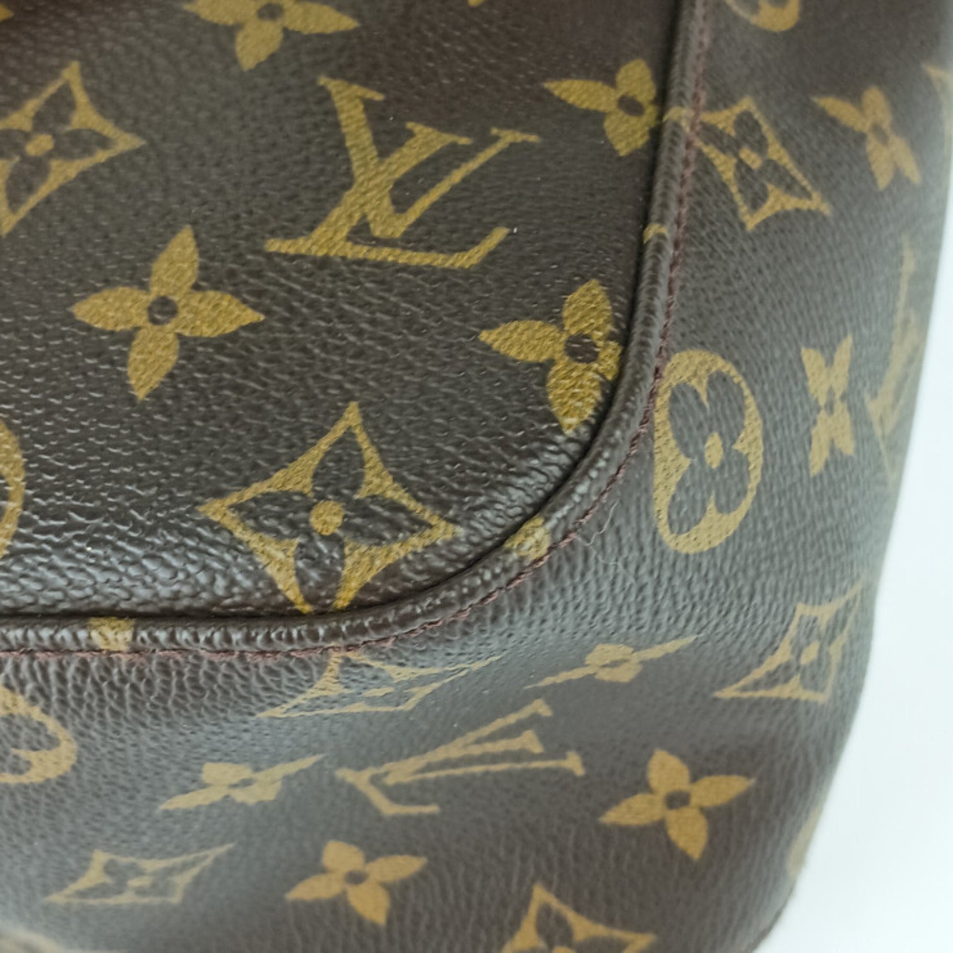 Louis Vuitton Looping GM, Brown, Canvas, shoulder
