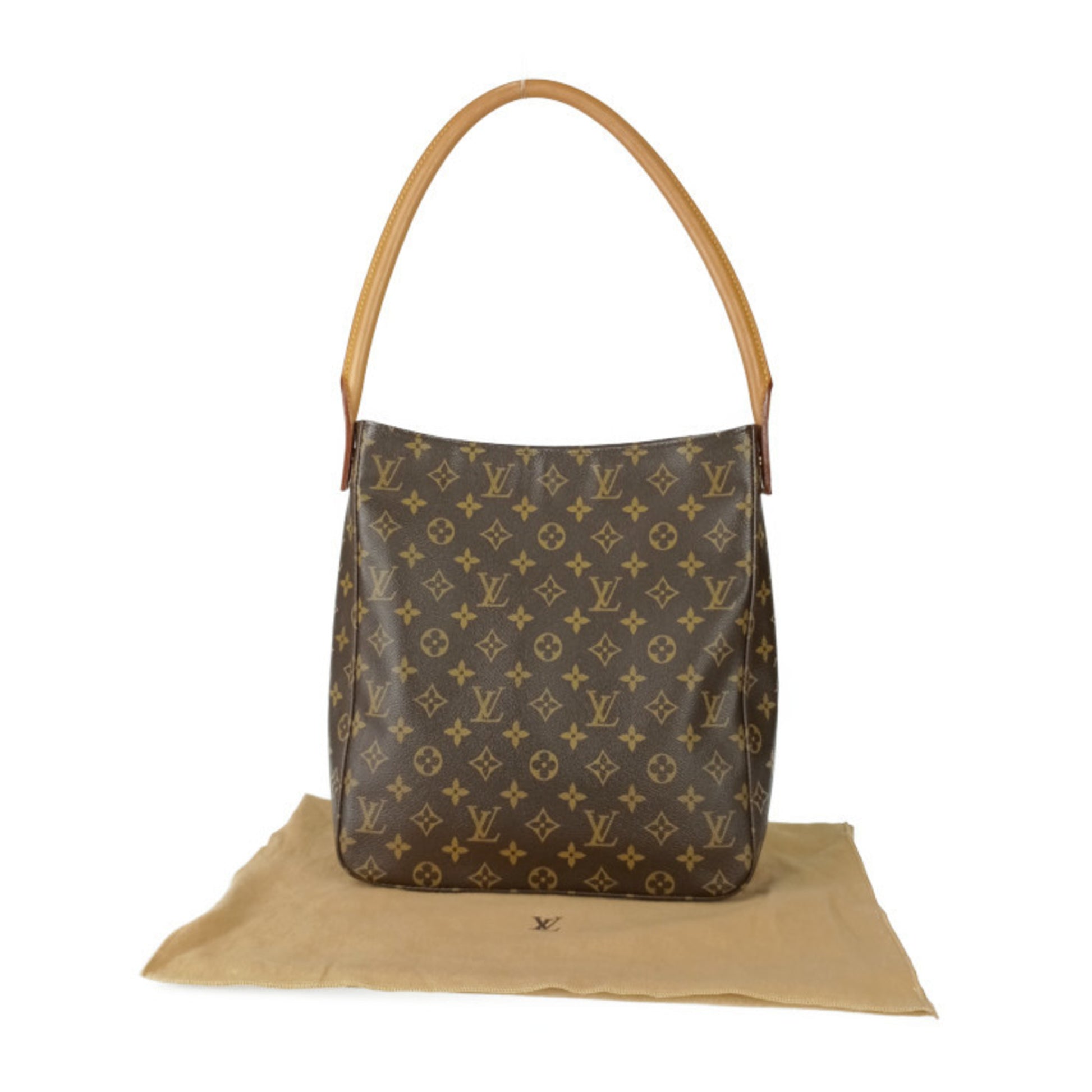 Louis Vuitton Looping GM, Brown, Canvas, shoulder
