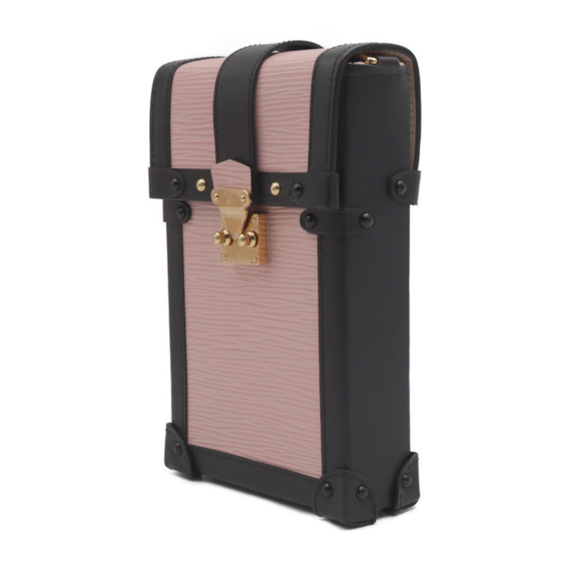 Louis Vuitton Pochette Trunk, Pink, Leather, clutch