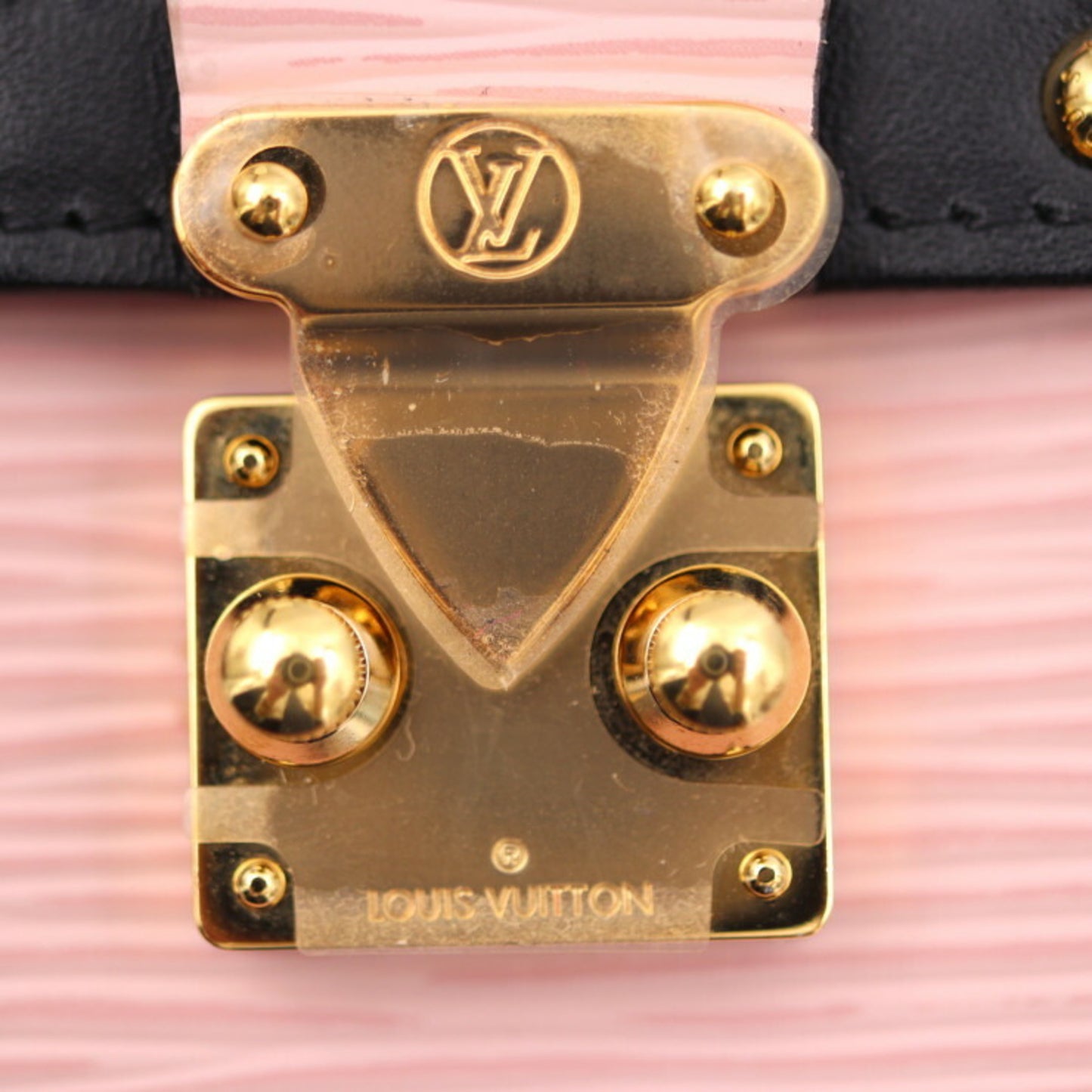 Louis Vuitton Pochette Trunk, Pink, Leather, clutch