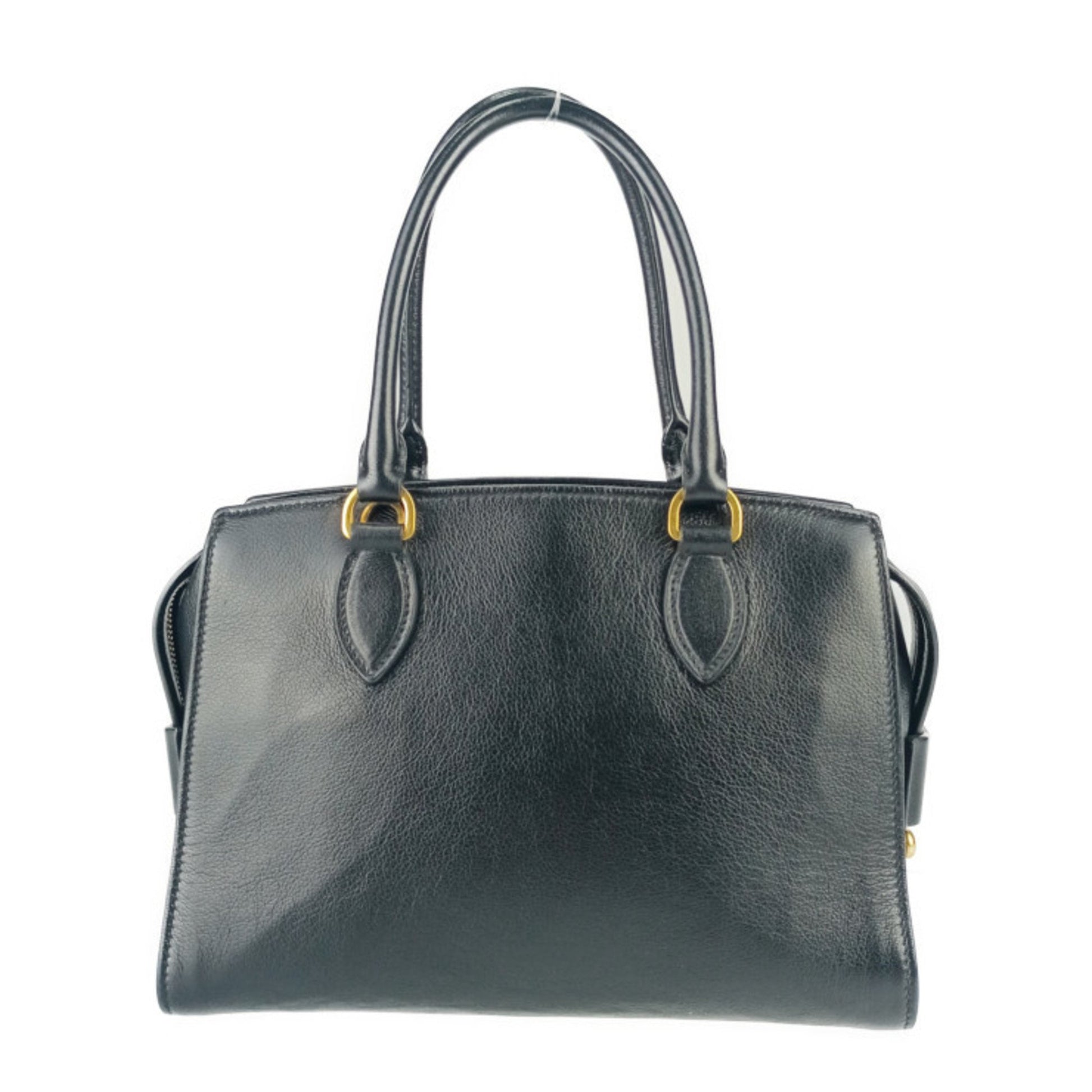 Prada Saffiano, Black, Leather, handbag