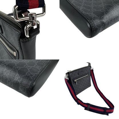 Gucci Messenger, Black, Canvas, shoulder