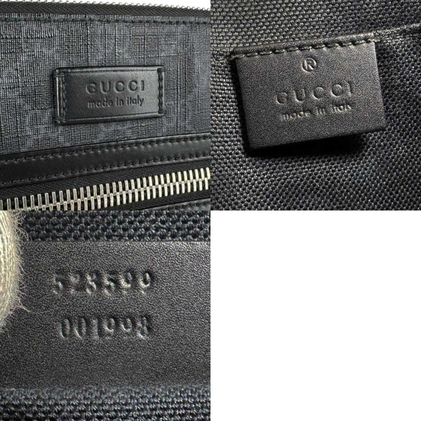 Gucci Messenger, Black, Canvas, shoulder