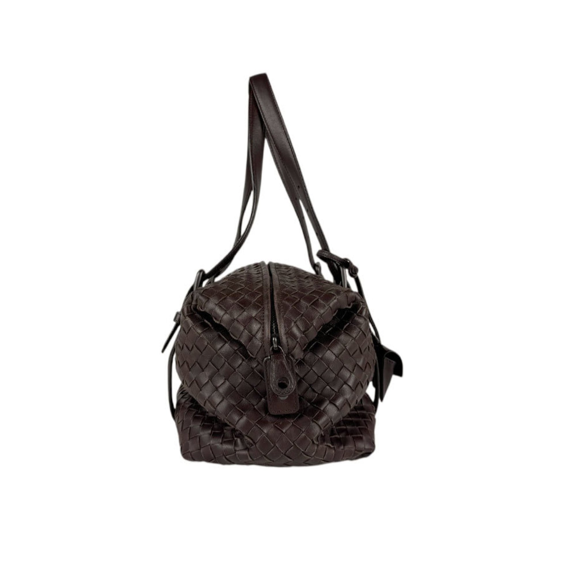 Bottega Veneta Montaigne, Brown, Leather, handbag