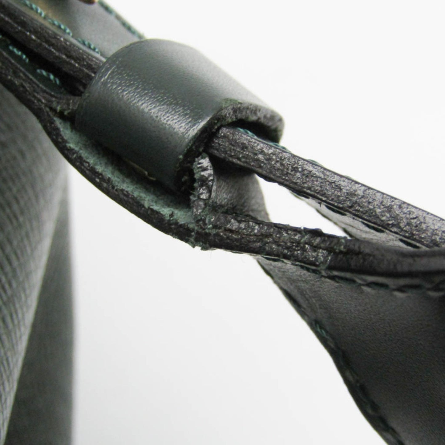 Louis Vuitton Cassiar, Green, Leather, backpack