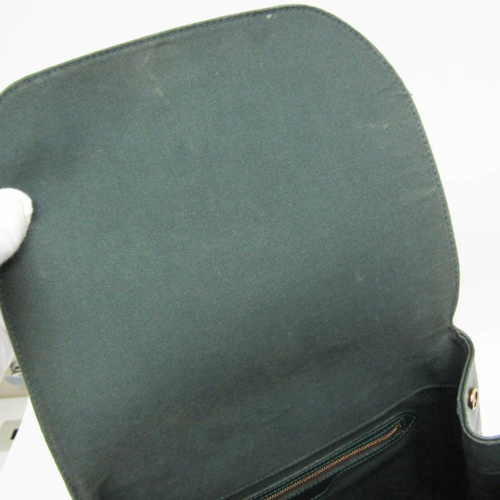 Louis Vuitton Cassiar, Green, Leather, backpack