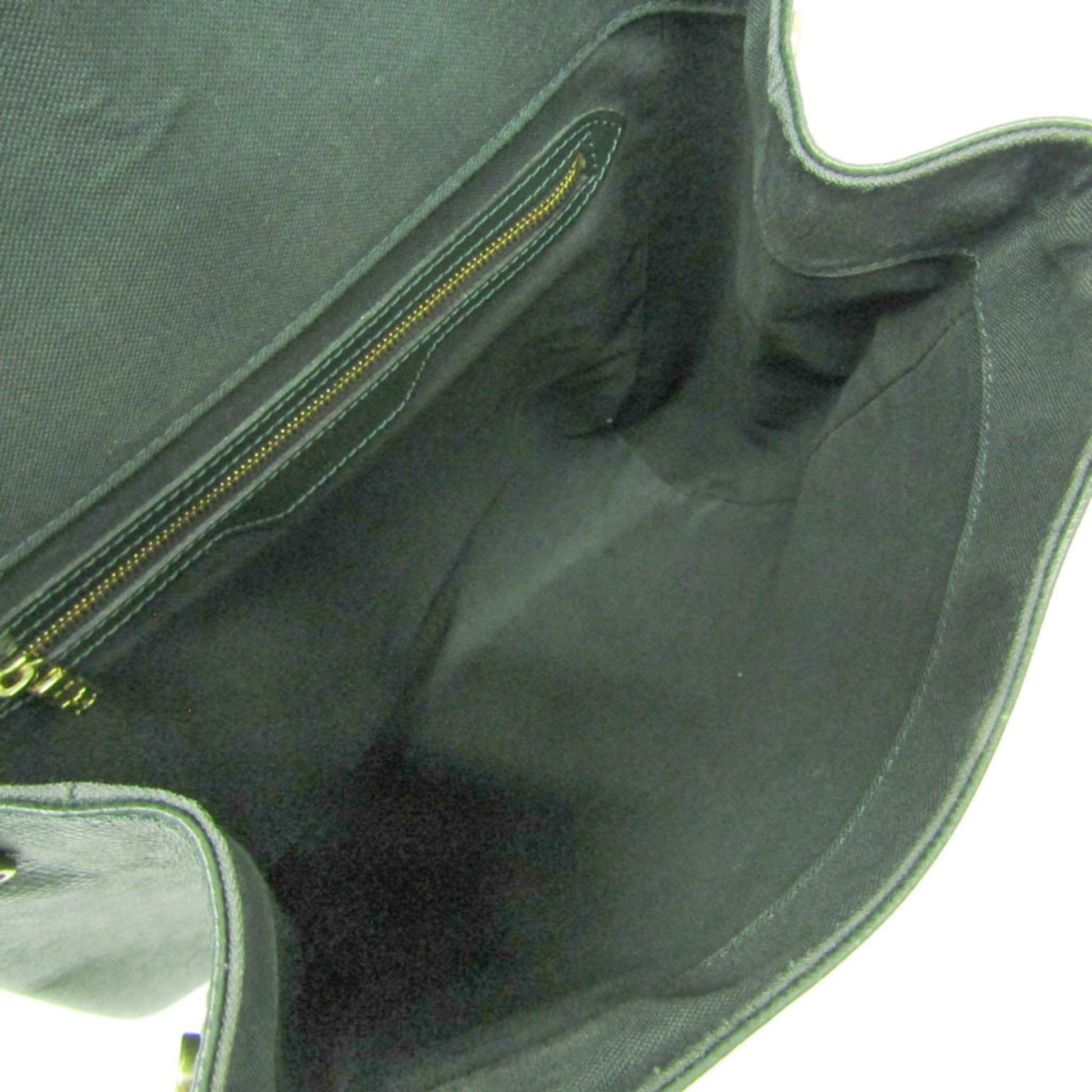 Louis Vuitton Cassiar, Green, Leather, backpack