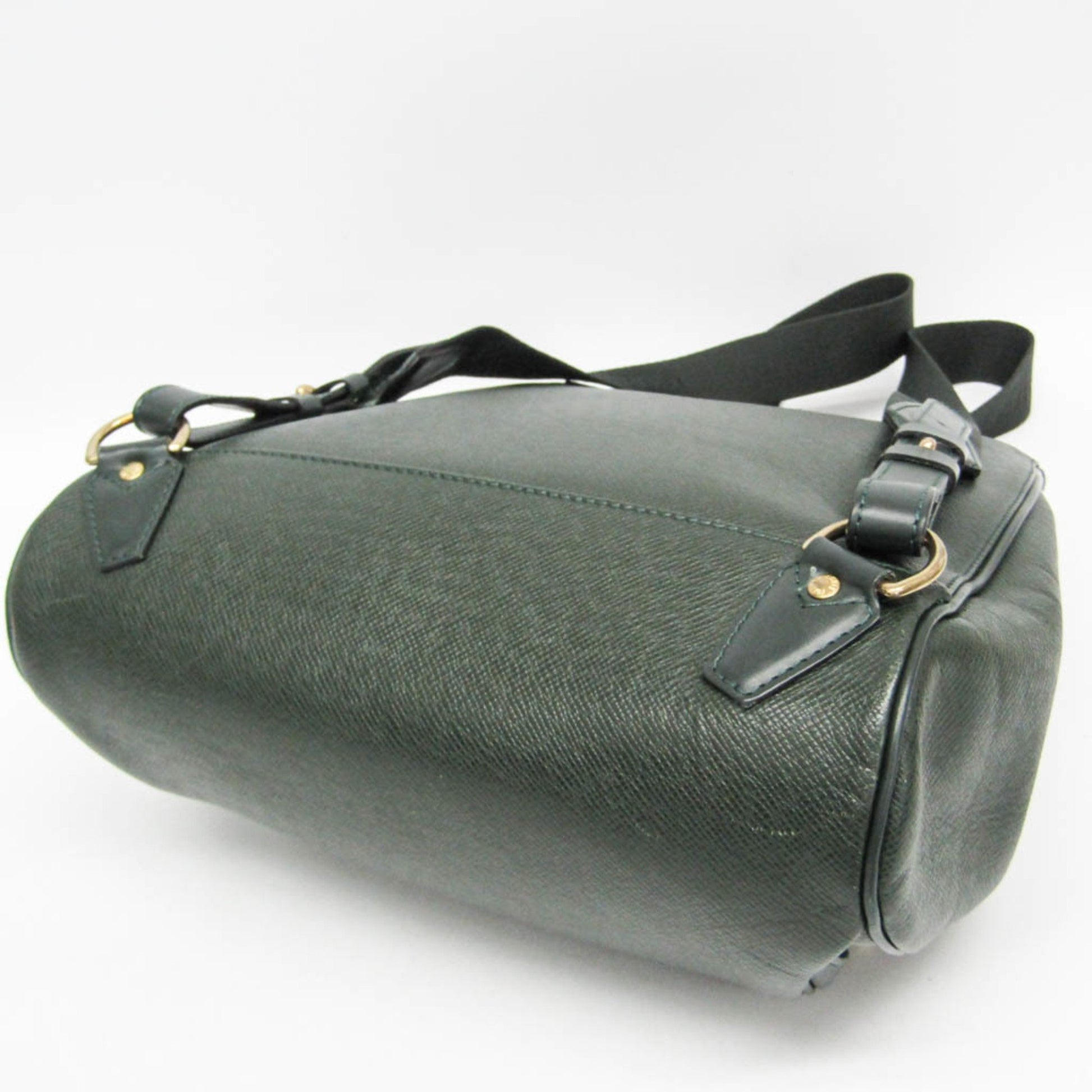 Louis Vuitton Cassiar, Green, Leather, backpack