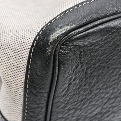 Hermès Garden Party, Grey, Canvas, handbag