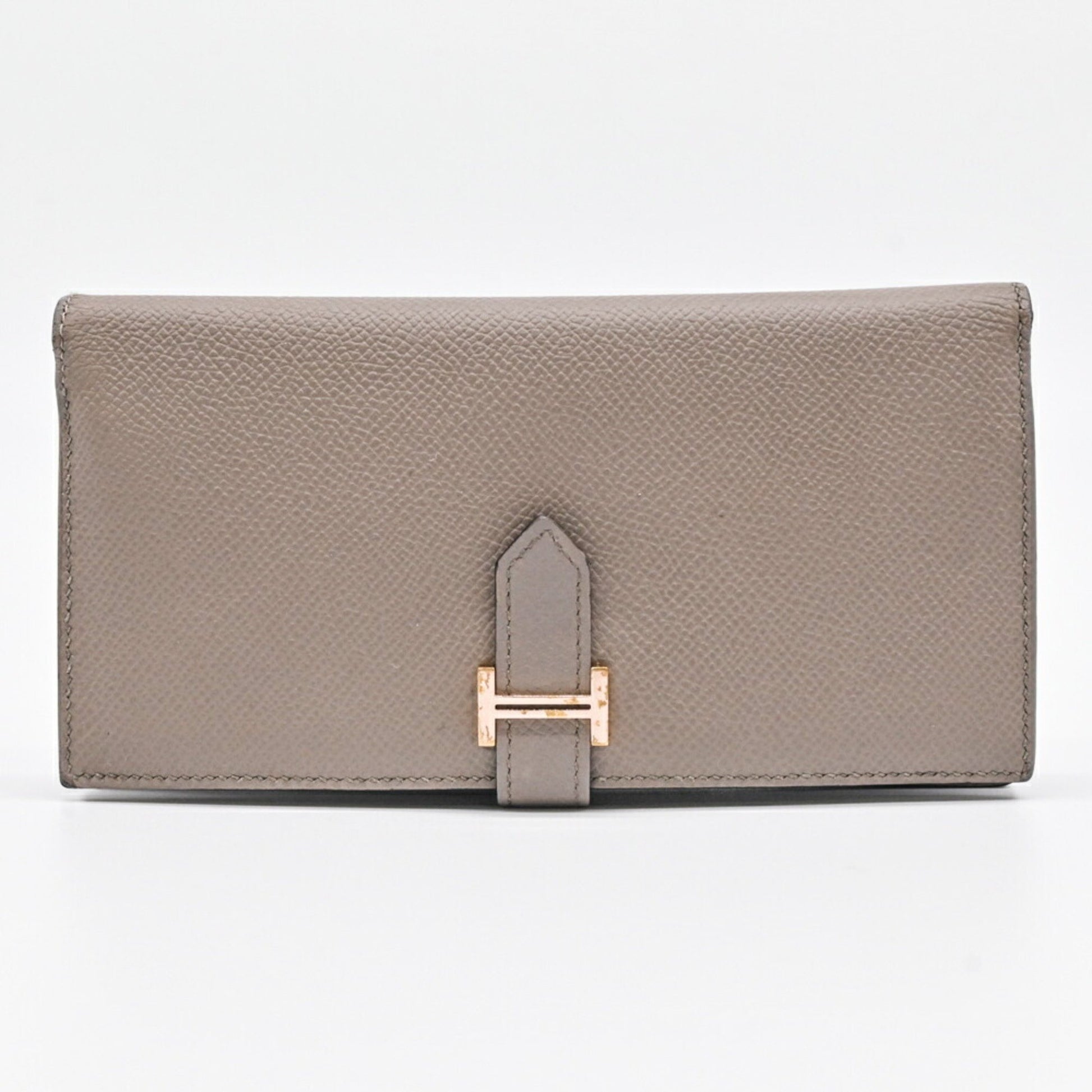 Hermès Béarn, Grey, Leather, wallet