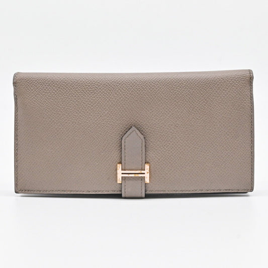 Hermès Béarn, Grey, Leather, wallet