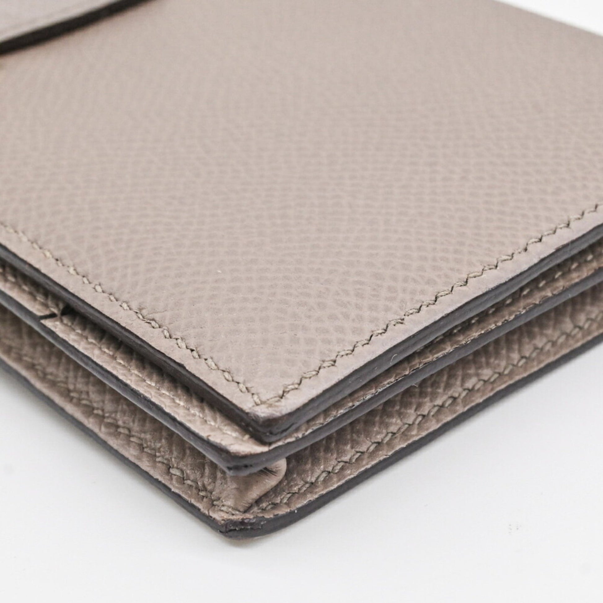 Hermès Béarn, Grey, Leather, wallet