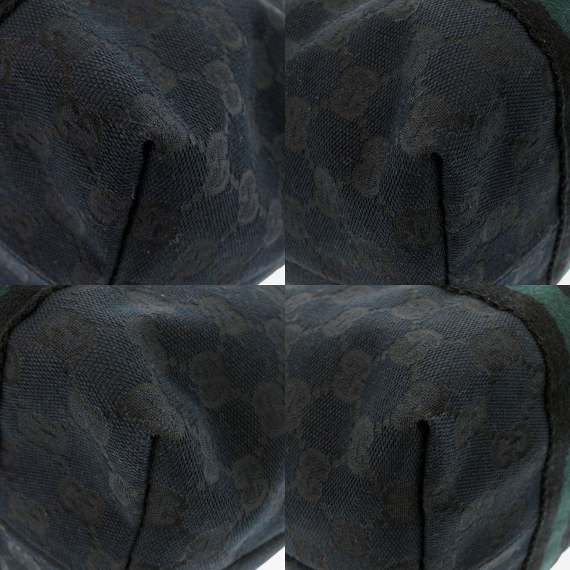 Gucci Sherry, Black, Canvas, tote