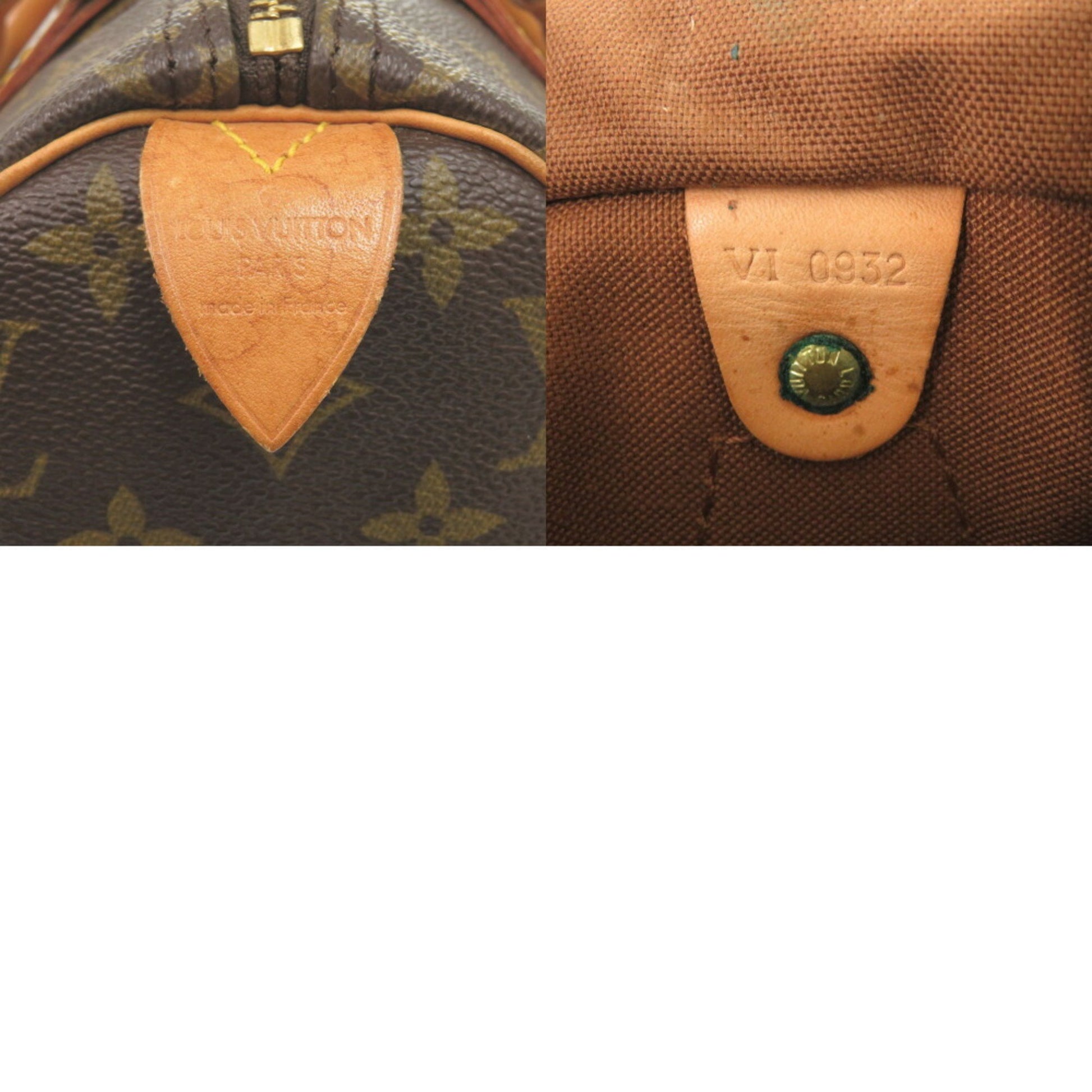 Louis Vuitton Speedy 25, Brown, Canvas, handbag