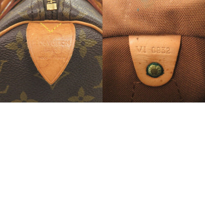 Louis Vuitton Speedy 25, Brown, Canvas, handbag