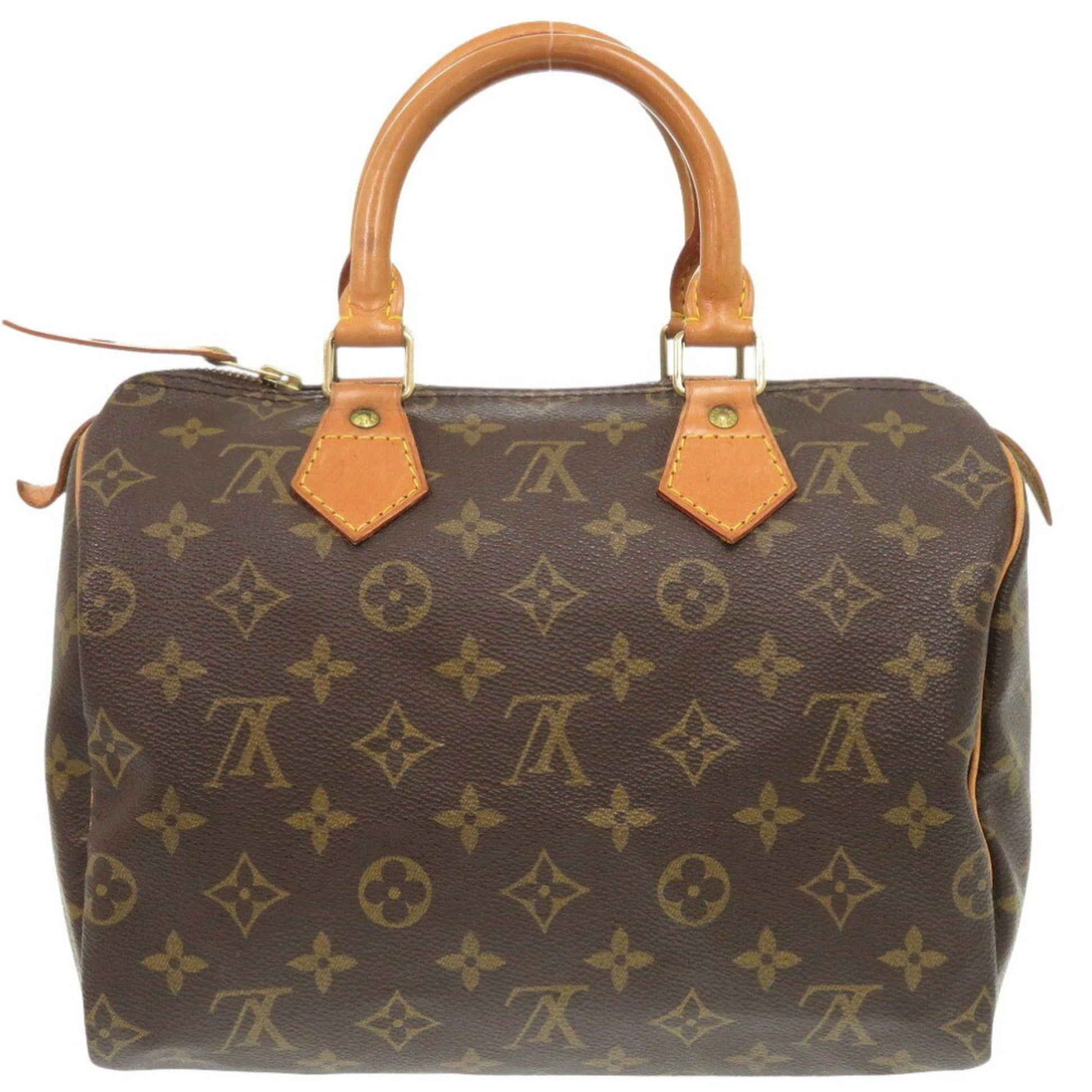Louis Vuitton Speedy 25, Brown, Canvas, handbag