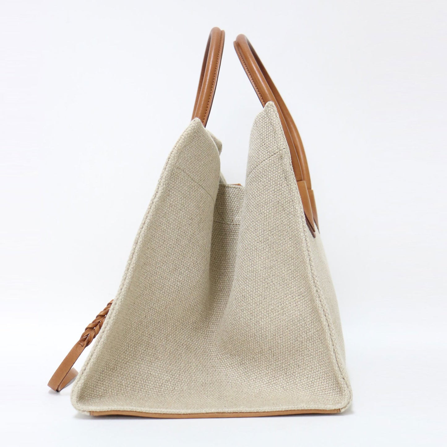 Céline Luggage Phantom, Beige, Canvas, tote