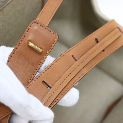 Céline Luggage Phantom, Beige, Canvas, tote