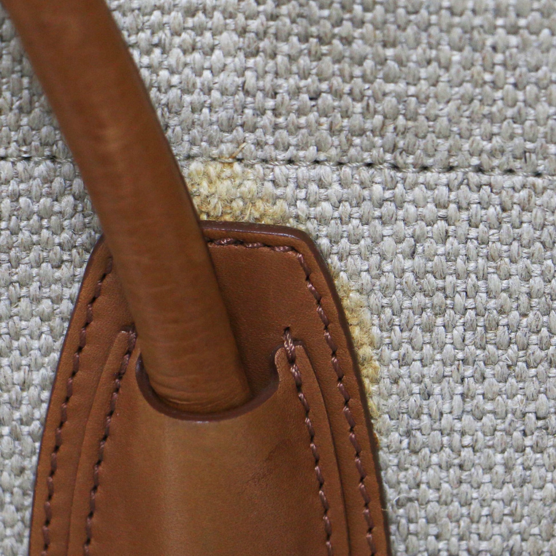 Céline Luggage Phantom, Beige, Canvas, tote