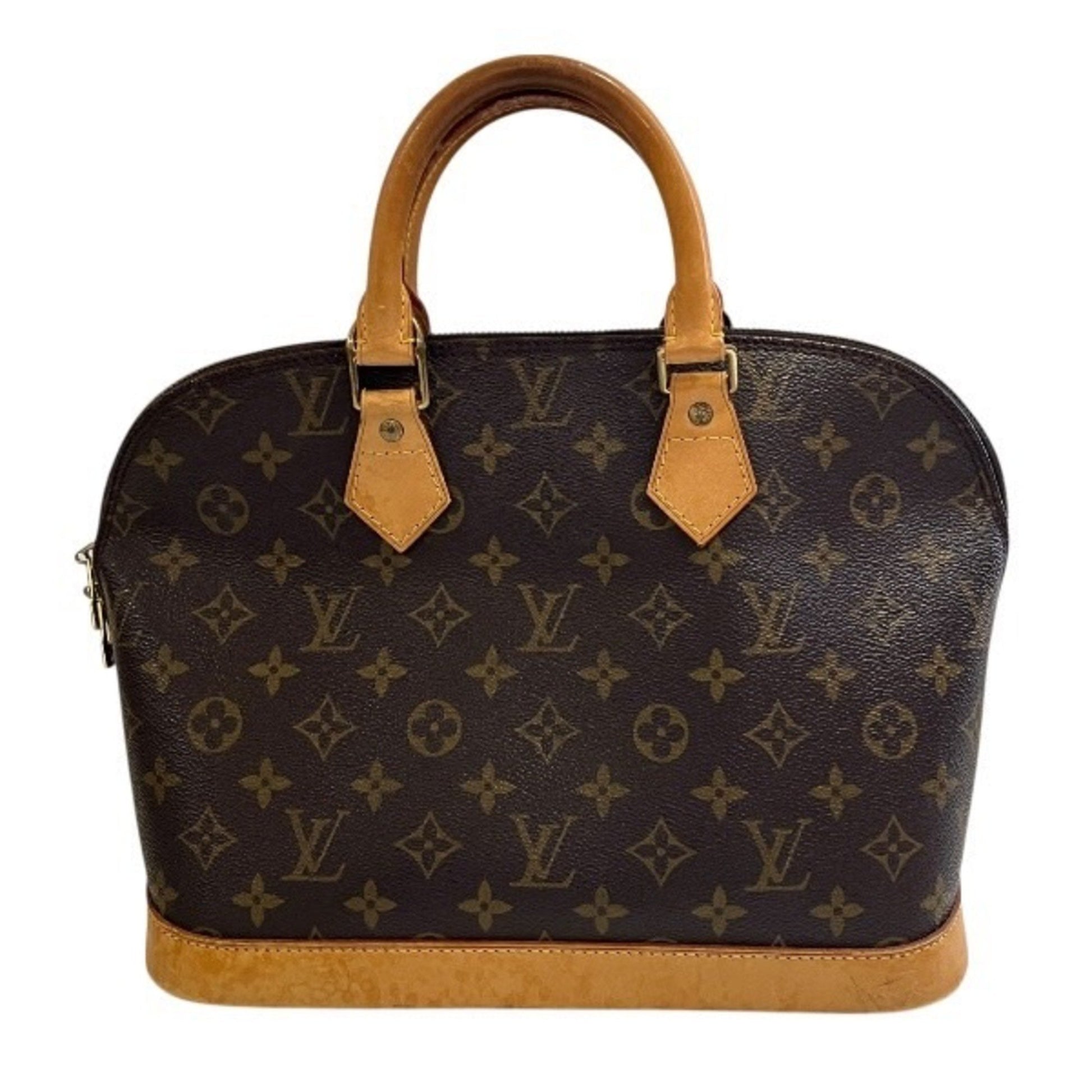 Louis Vuitton Alma, Brown, Canvas, handbag