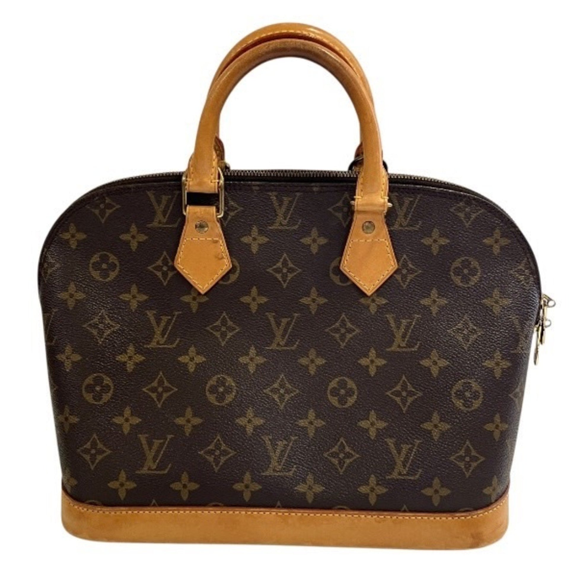 Louis Vuitton Alma, Brown, Canvas, handbag
