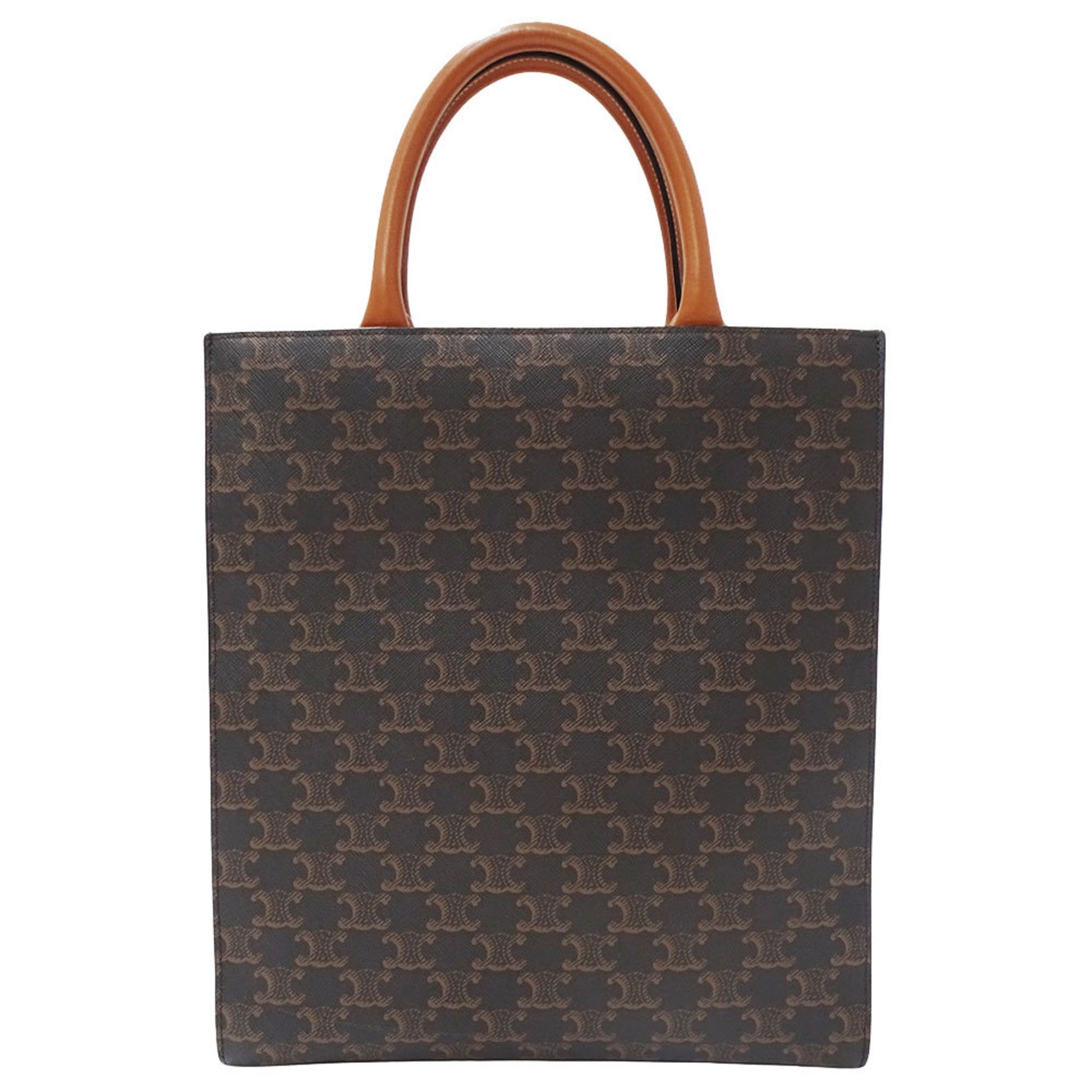Céline Vertical Cabas, Brown, Canvas, handbag