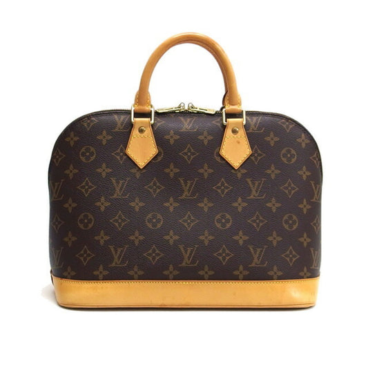 Louis Vuitton Alma, Brown, Canvas, handbag