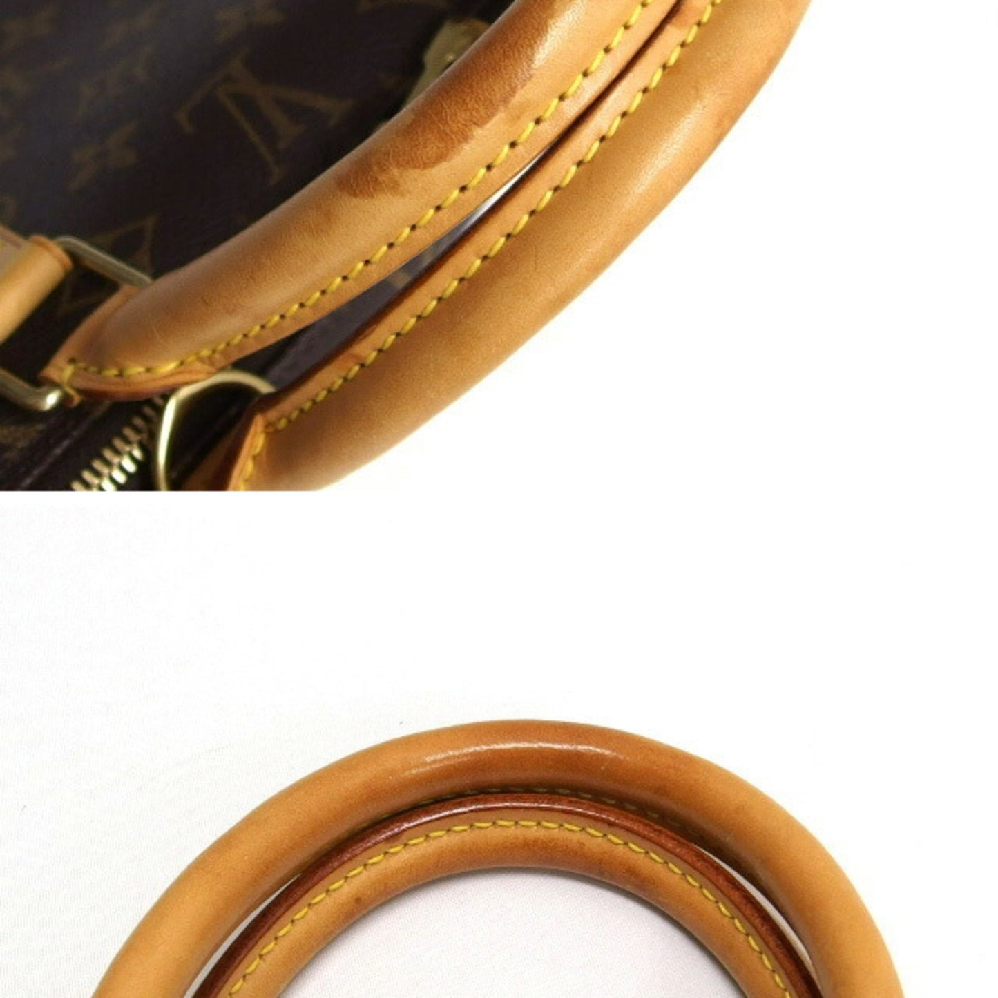 Louis Vuitton Alma, Brown, Canvas, handbag