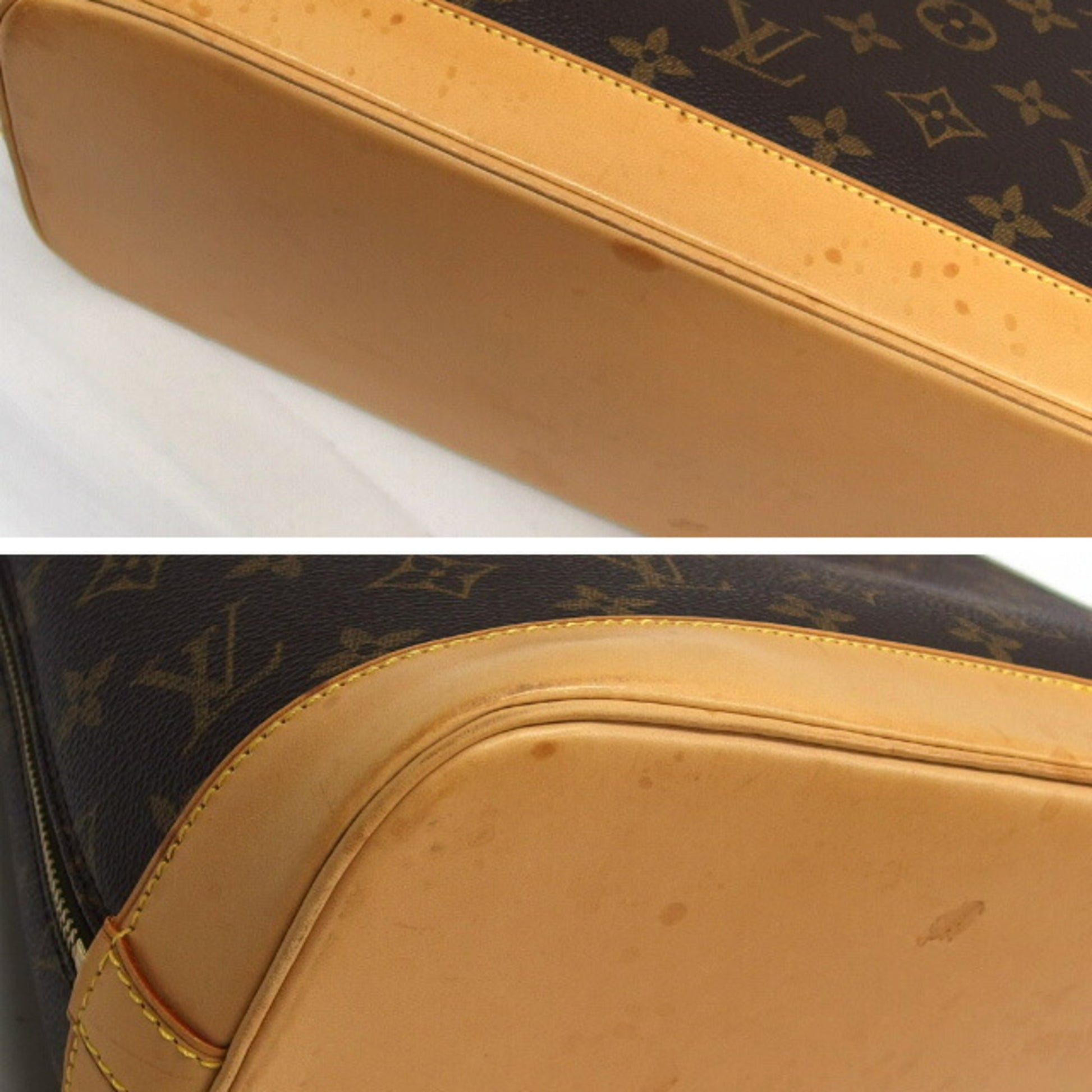 Louis Vuitton Alma, Brown, Canvas, handbag