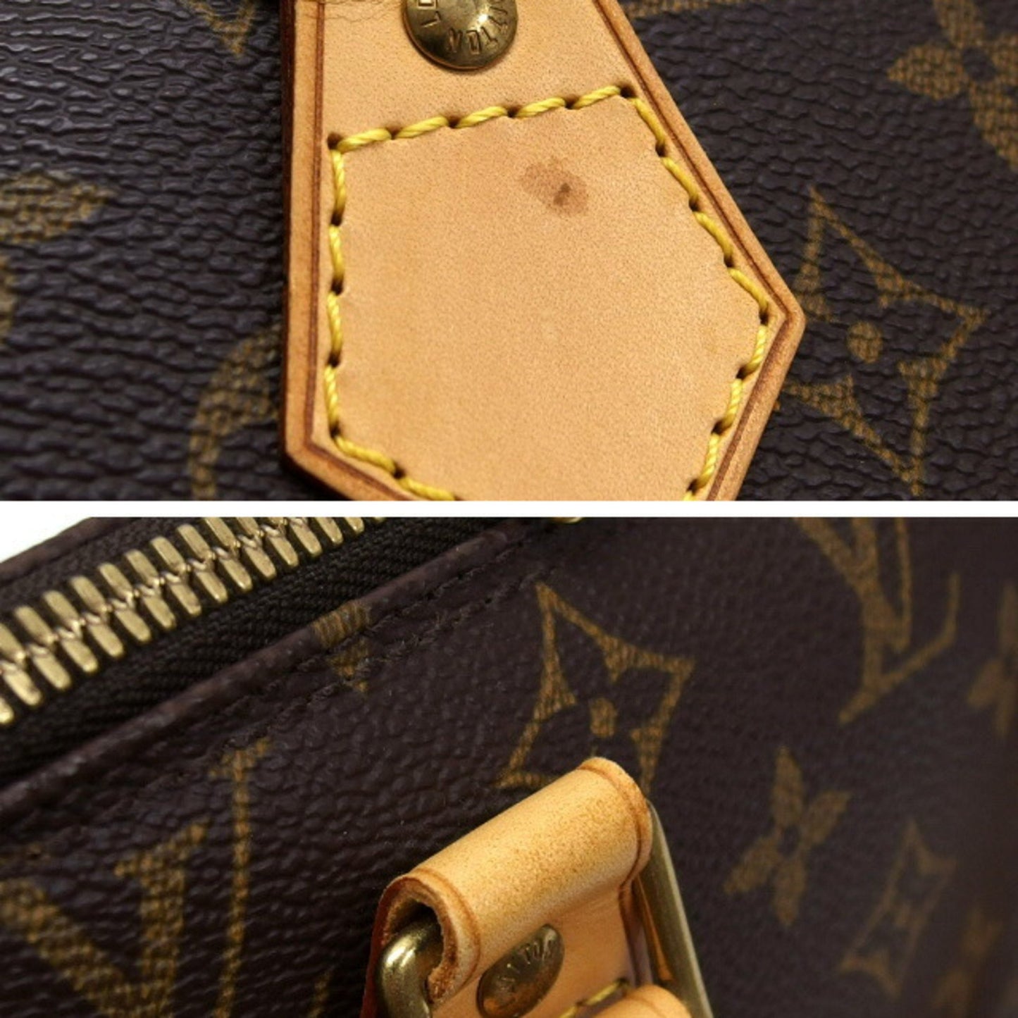 Louis Vuitton Alma, Brown, Canvas, handbag